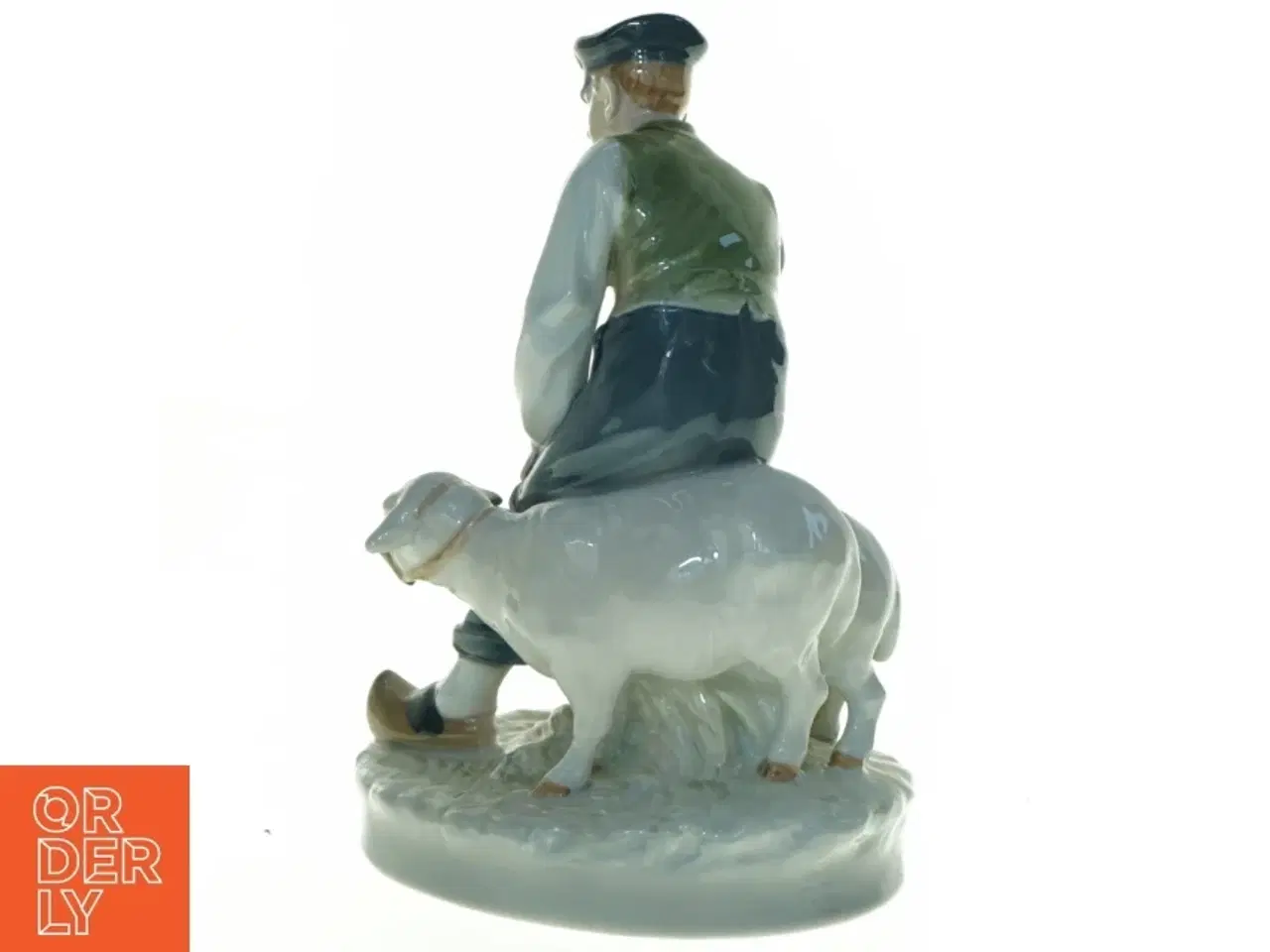 Billede 7 - Fårehyrde figur i porcelæn fra Royal Copenhagen (str. 21 x 14 cm)