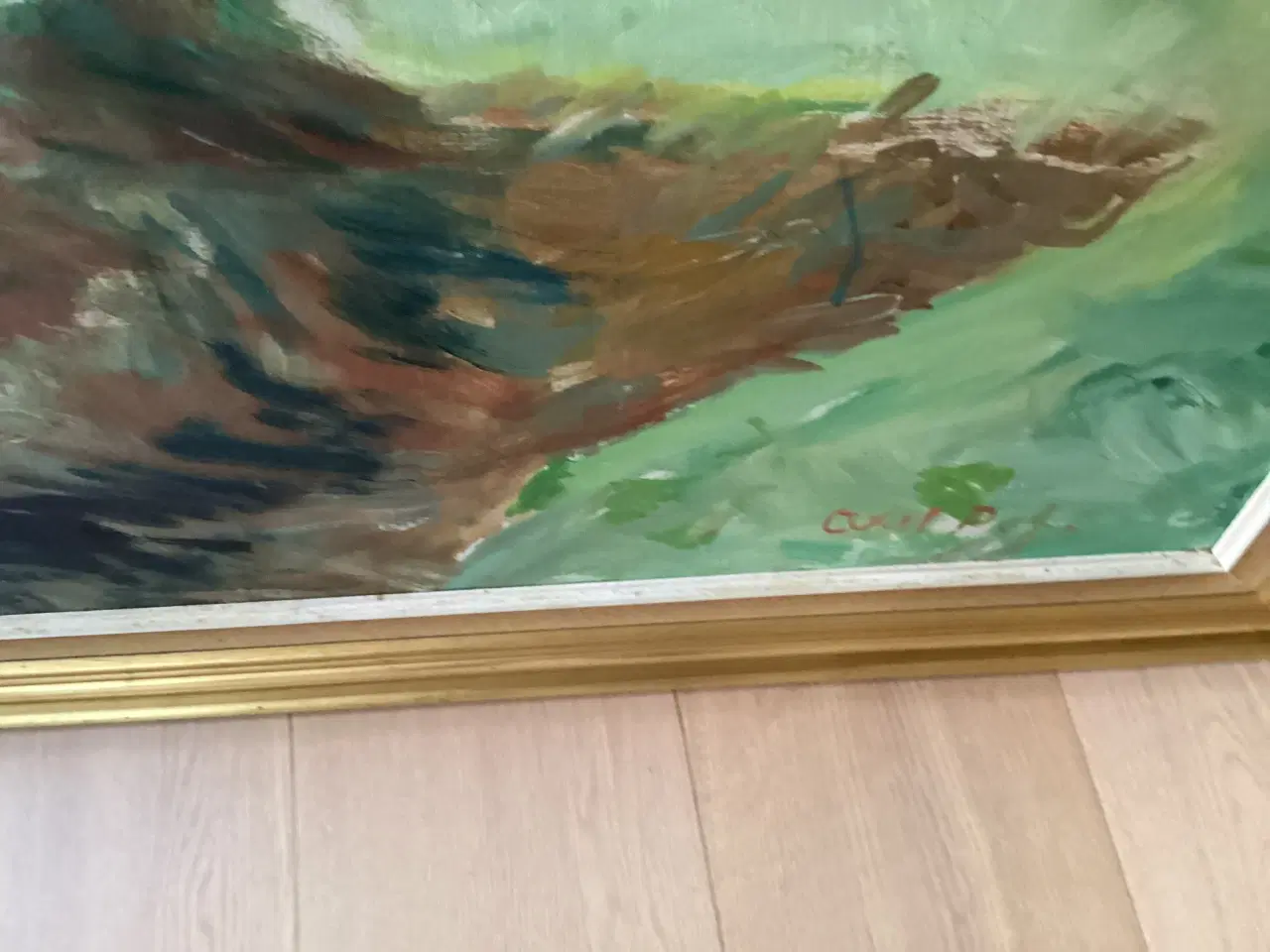 Billede 2 - Stort Axel P Jensen maleri,