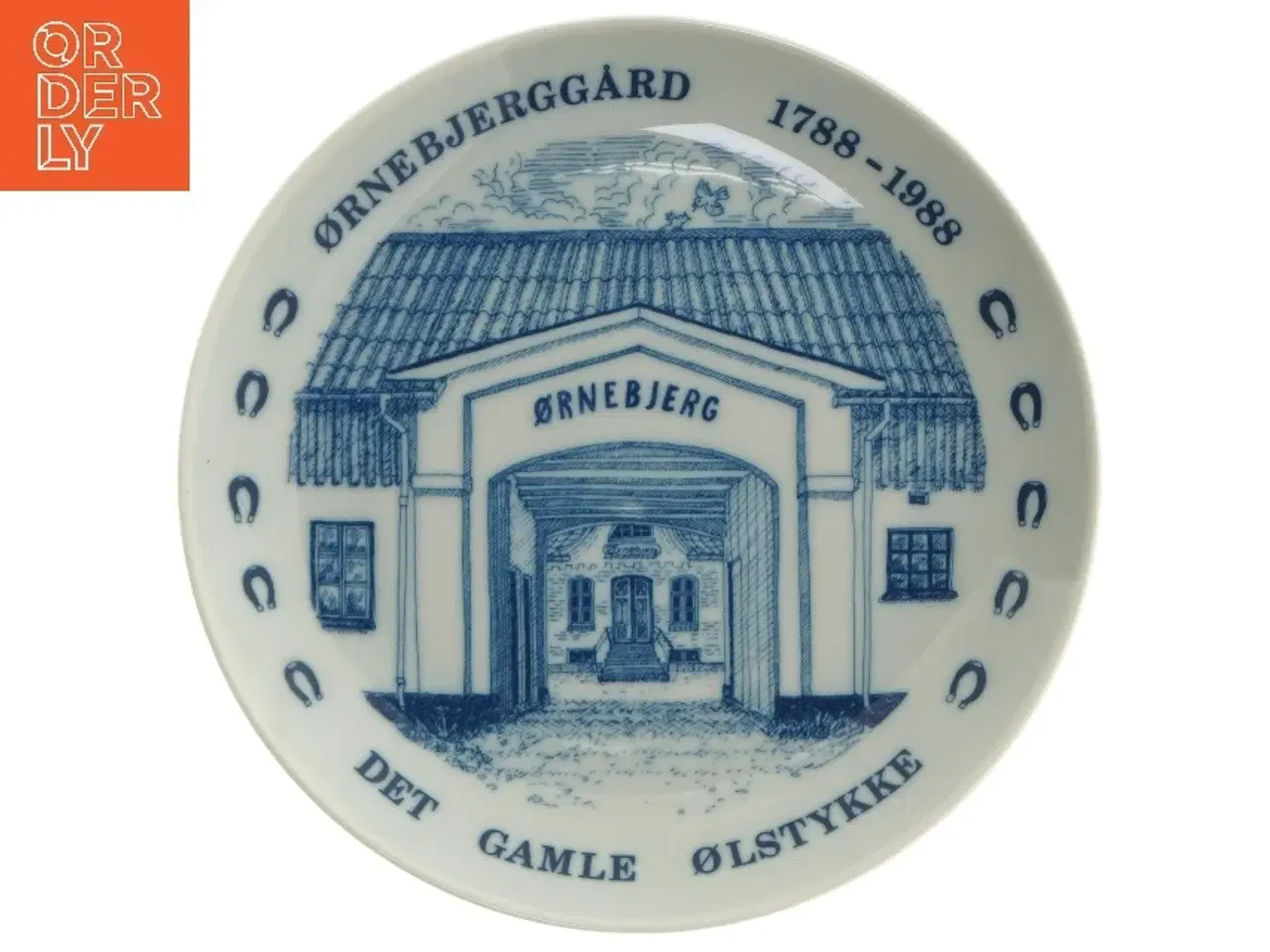 Billede 1 - Ørnebjerggård jubilæumstallerken fra Lise Porcelain (str. Ø 19,5 cm)