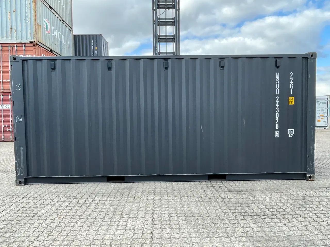 Billede 3 - 20´ fods Container i farve Ral: 7021 nye one way