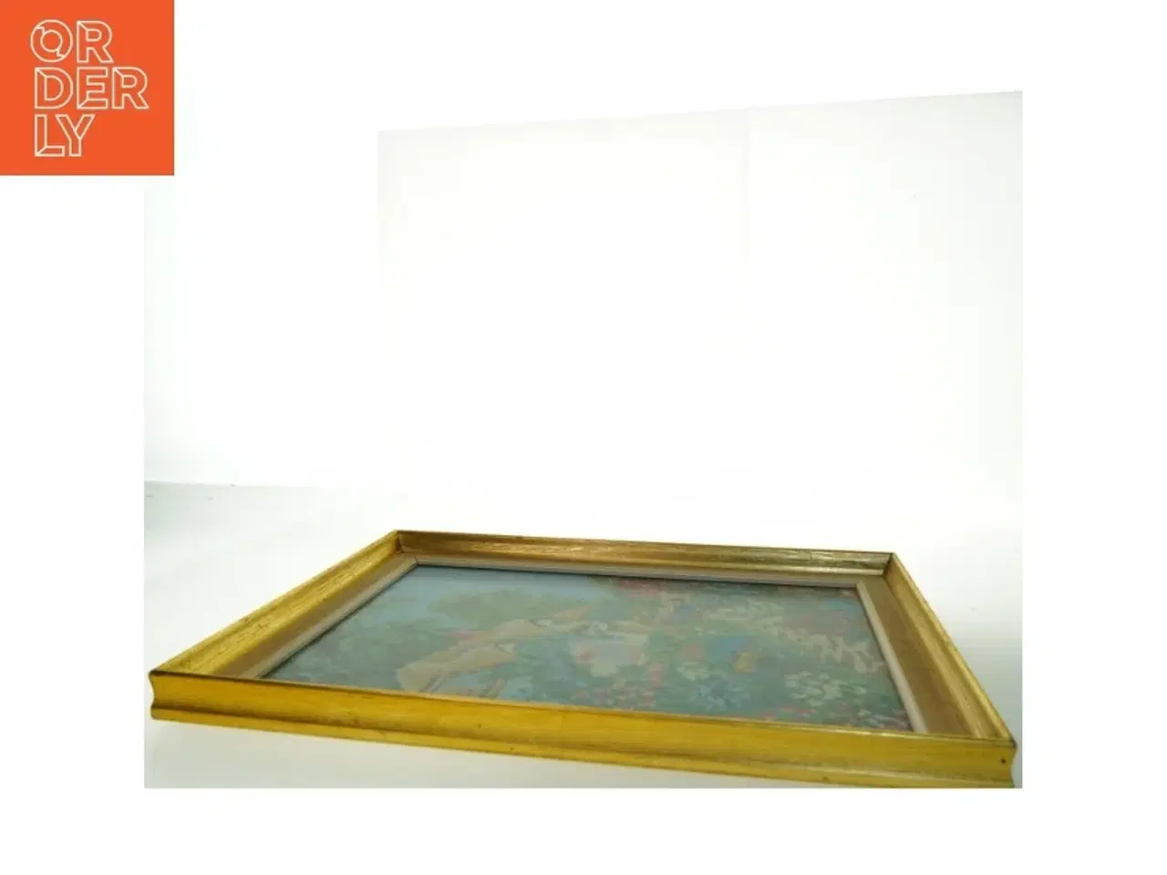 Billede 2 - Broderi i træramme (str. 56x43 cm)