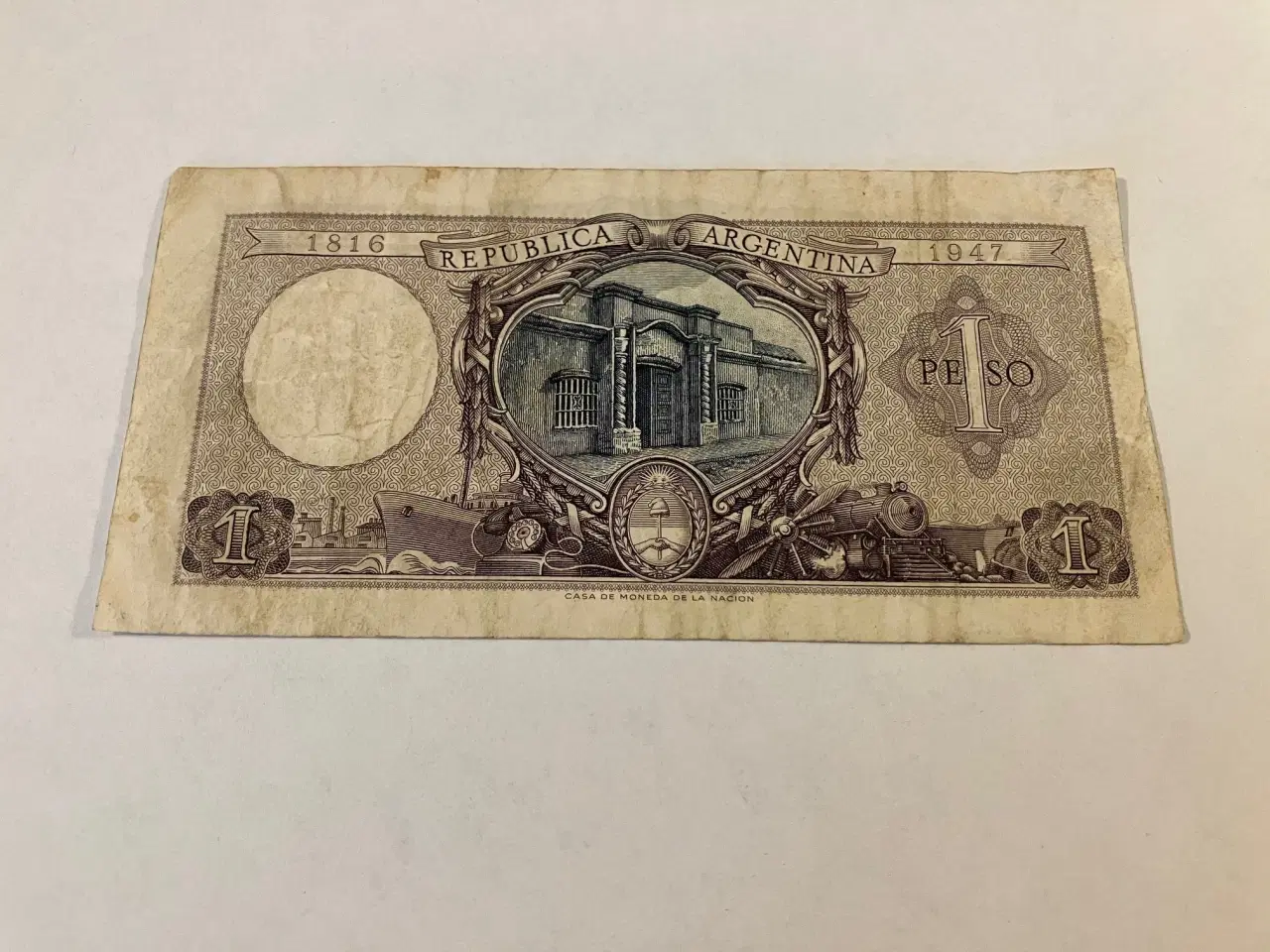 Billede 2 - Un Peso Argentina banknote