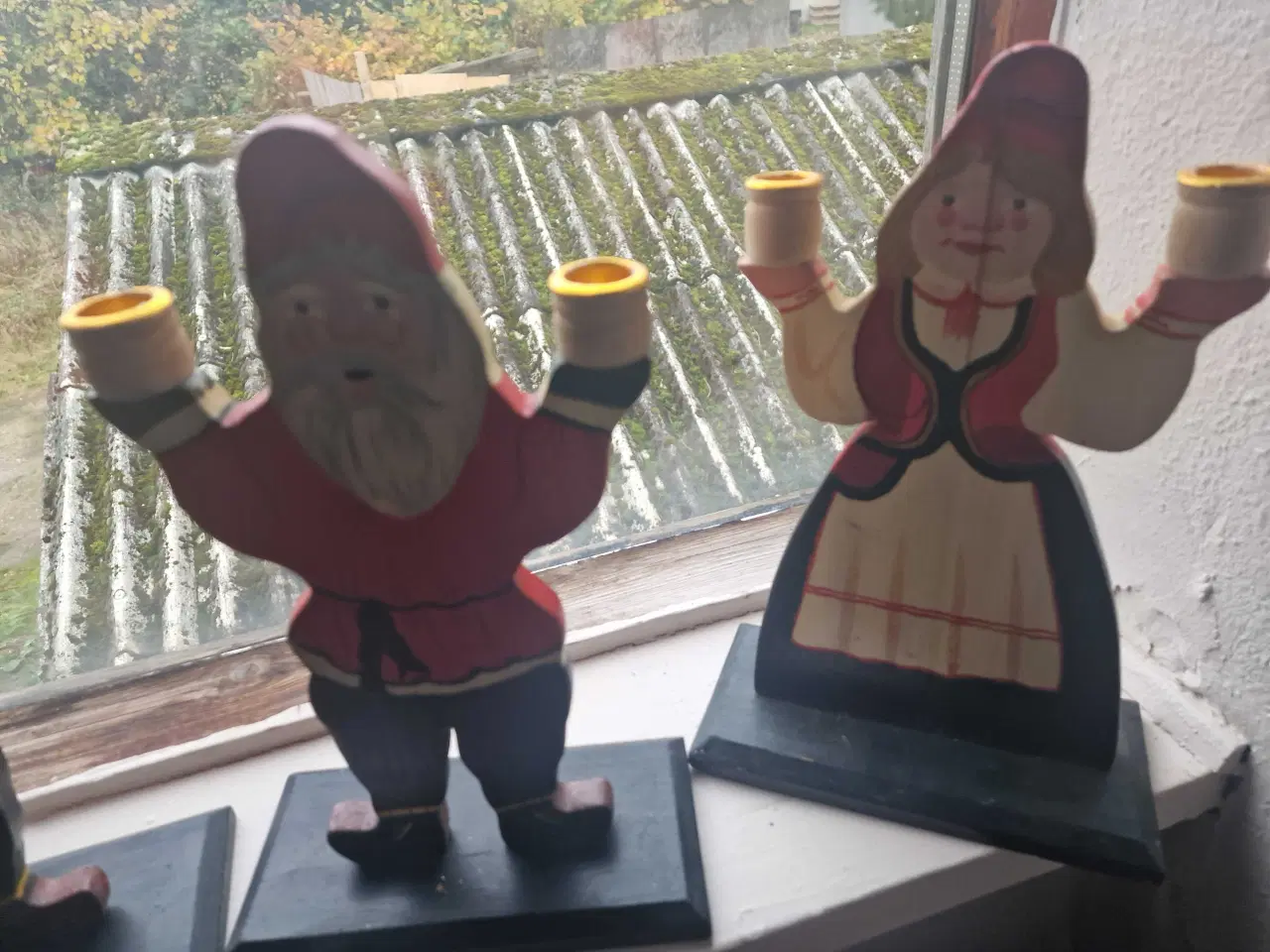 Billede 2 - Julelysestager  i træ