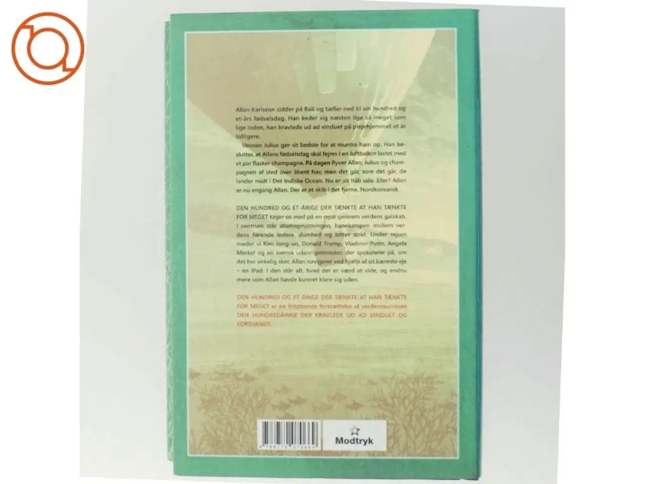 Billede 3 - Den hundred og et-årige der tænkte at han tænkte for meget af Jonas Jonasson (Bog)