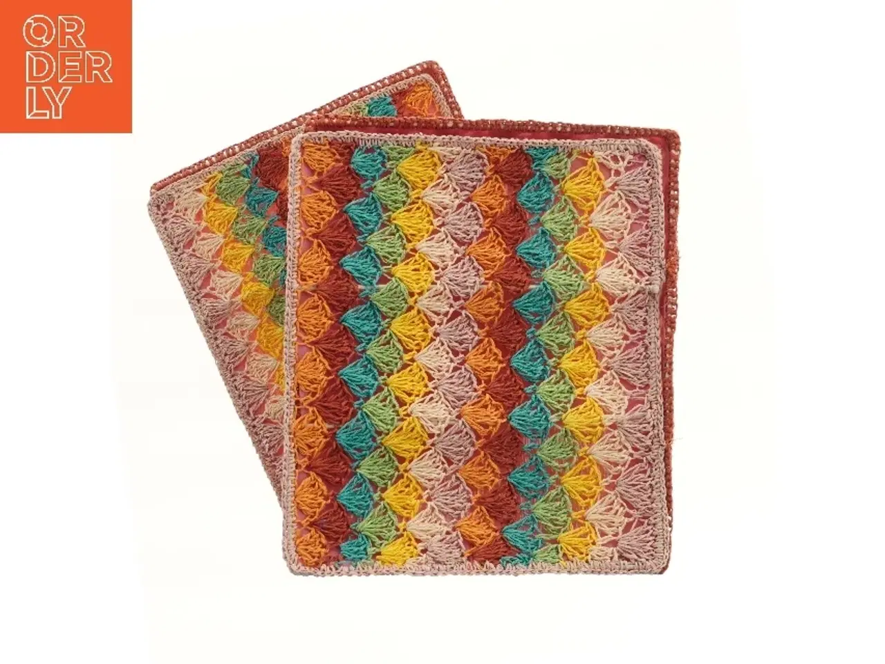 Billede 2 - Farverige opbevaringskasser (str. 2 stk 33x29x19 cm)