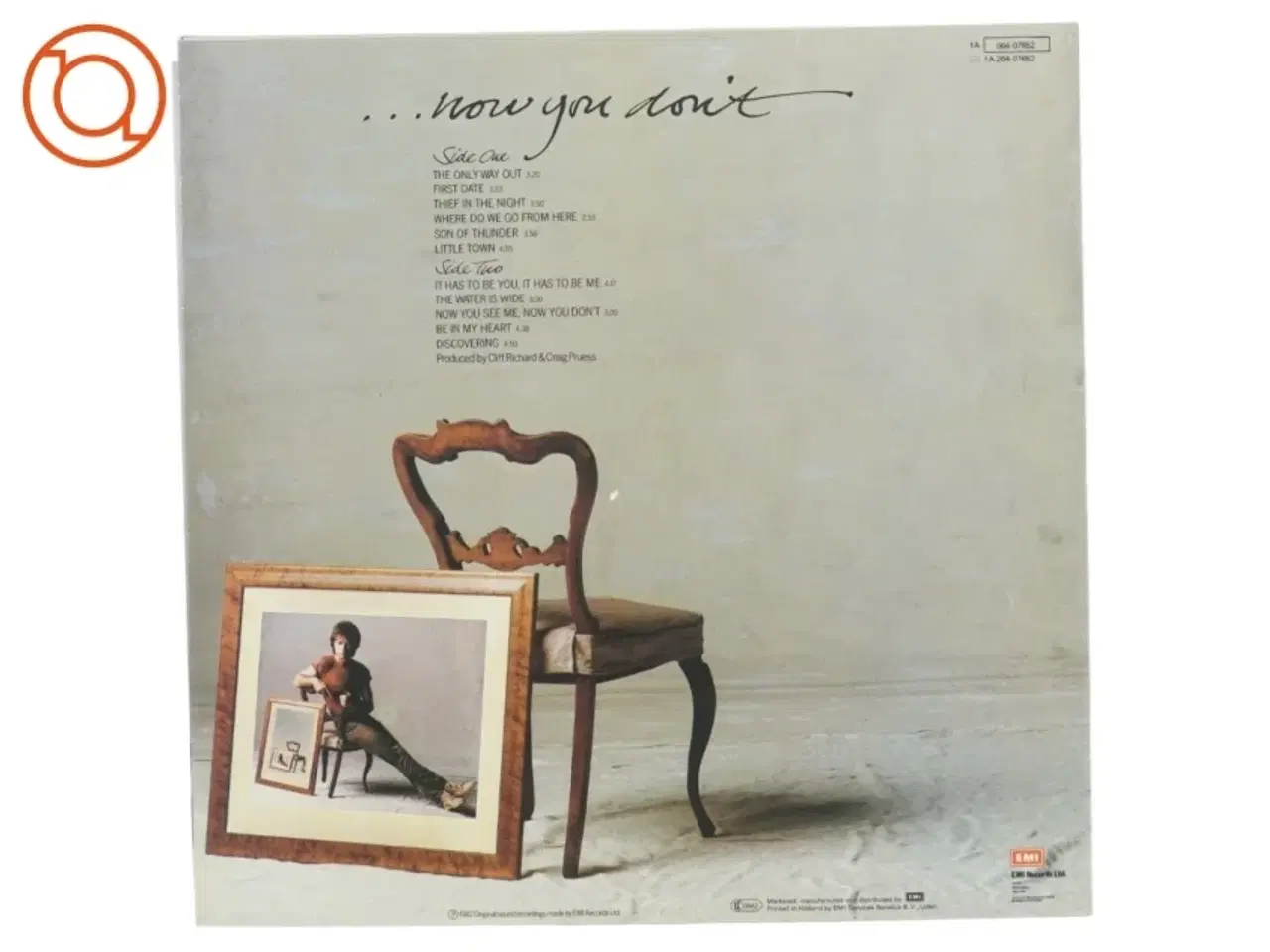 Billede 2 - Cliff Richard, now you see me now you don&#180;t fra Emi (str. 30 cm)