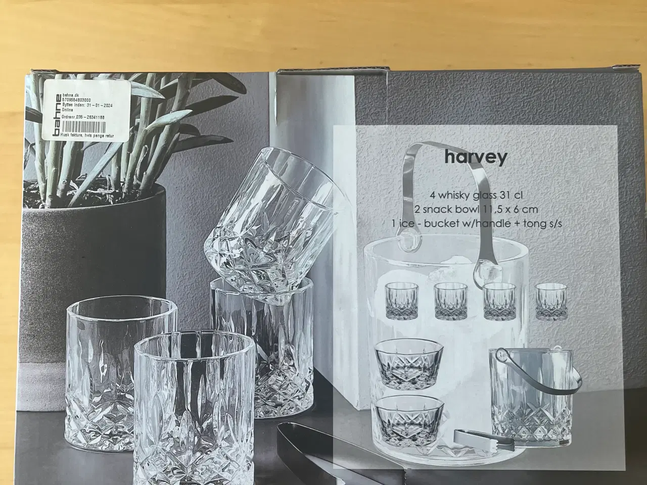 Billede 3 - Barsæt glas, isspand og snacksskåle