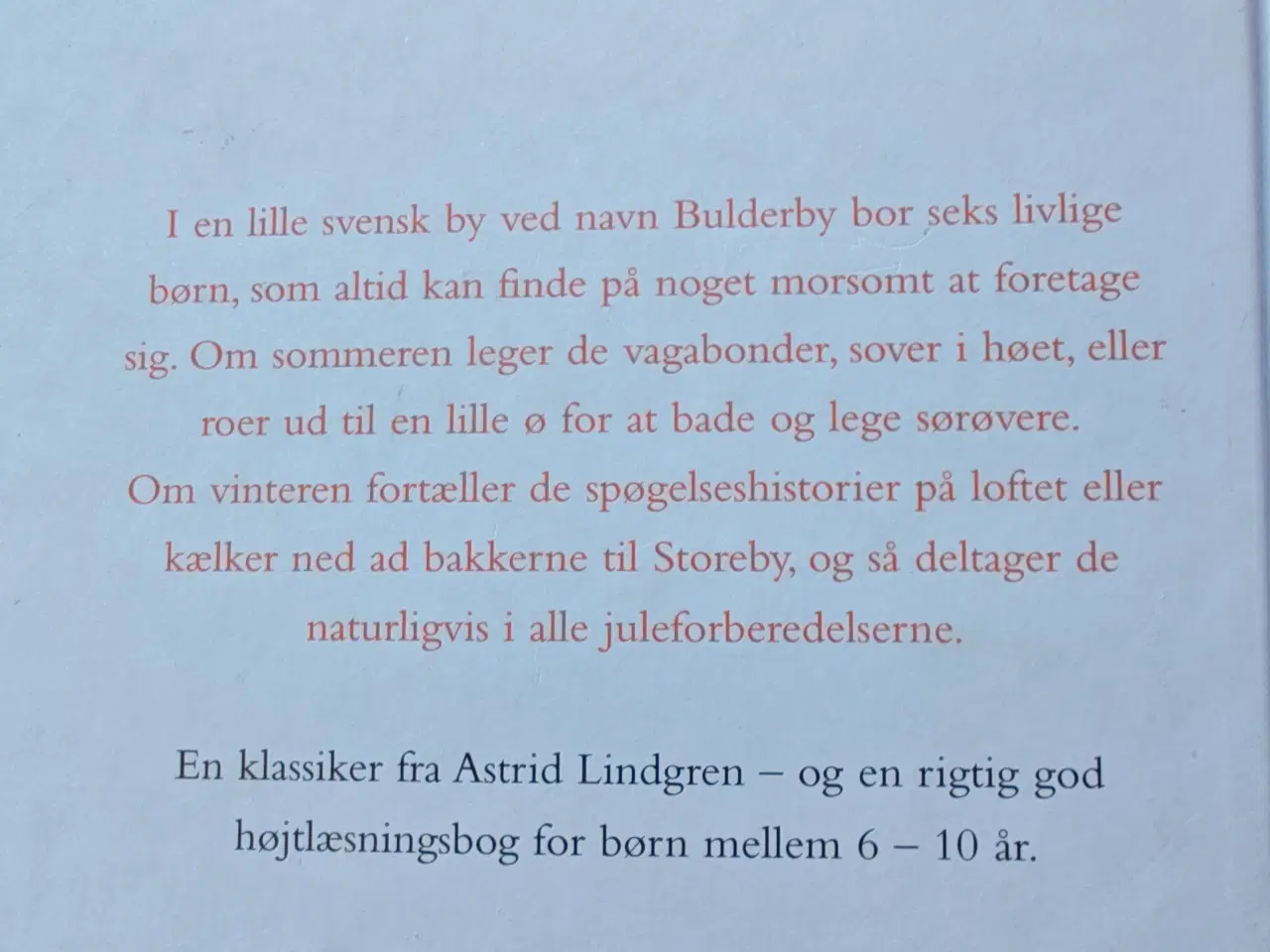 Billede 2 - Bogen om børnene i Bulderby af Astrid Lindgren