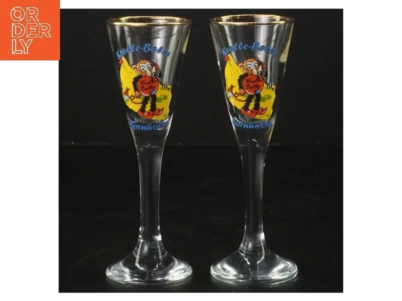 Billede 1 - Krølle Bølle glas, 14 cm (str. 14 cm)