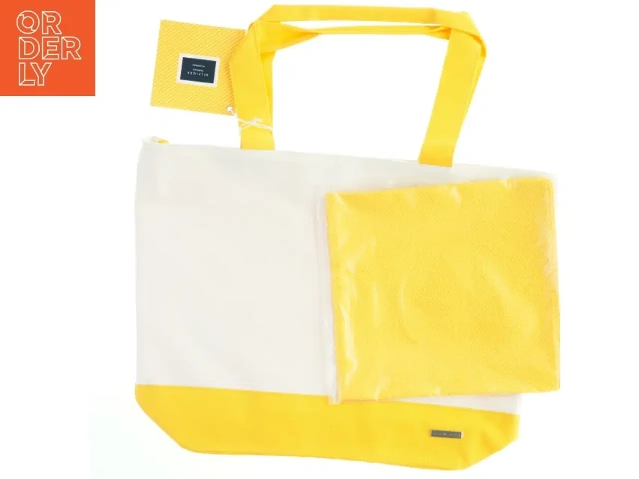 Billede 1 - Gul og hvid taske fra Tommy Hilfiger (str. 50x36 cm)