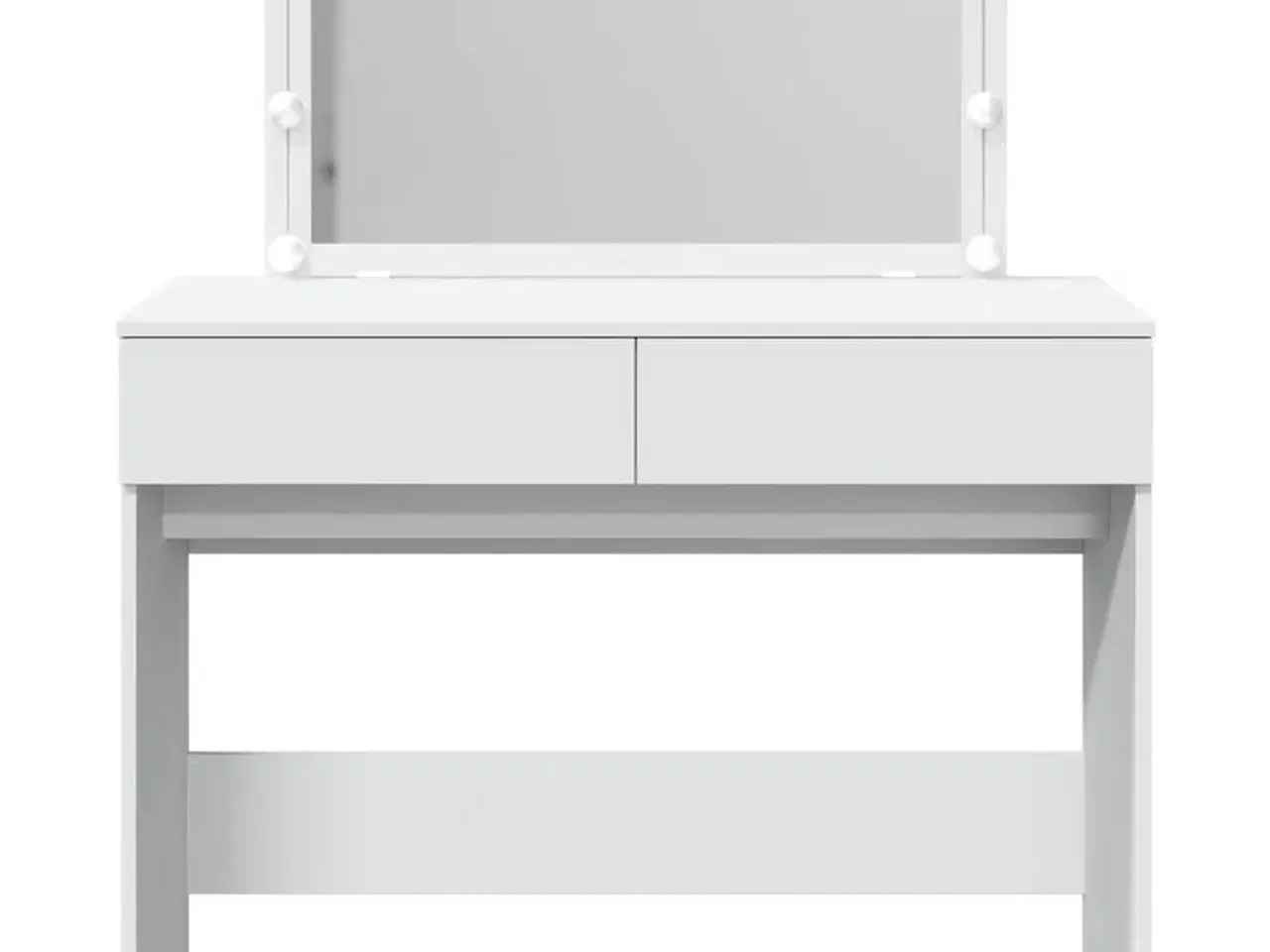 Billede 5 - Makeupbord med LED-lys 100x40x120 cm hvid