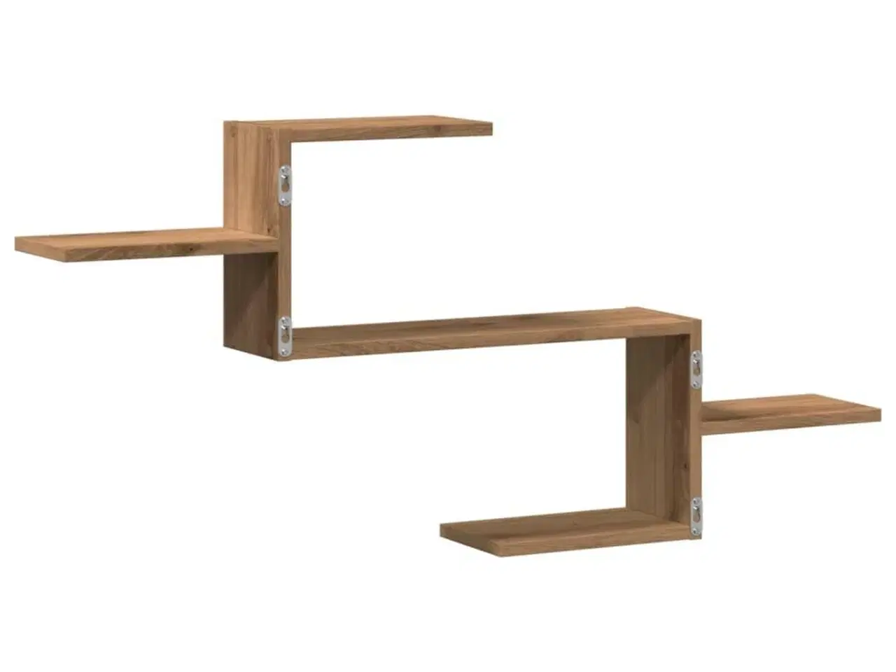 Billede 6 - Væghængt 104x15x49 cm konstrueret træ egetræsfarve