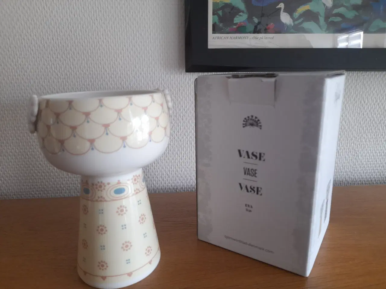 Billede 3 - Bjørn Wiinblad  Eva vase med mønster ( NY).
