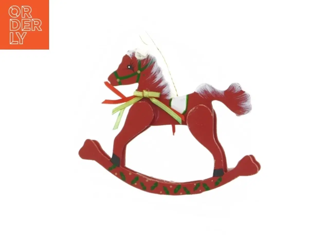 Billede 1 - Gyngehest juletræspynt (str. 14 x 11 cm)