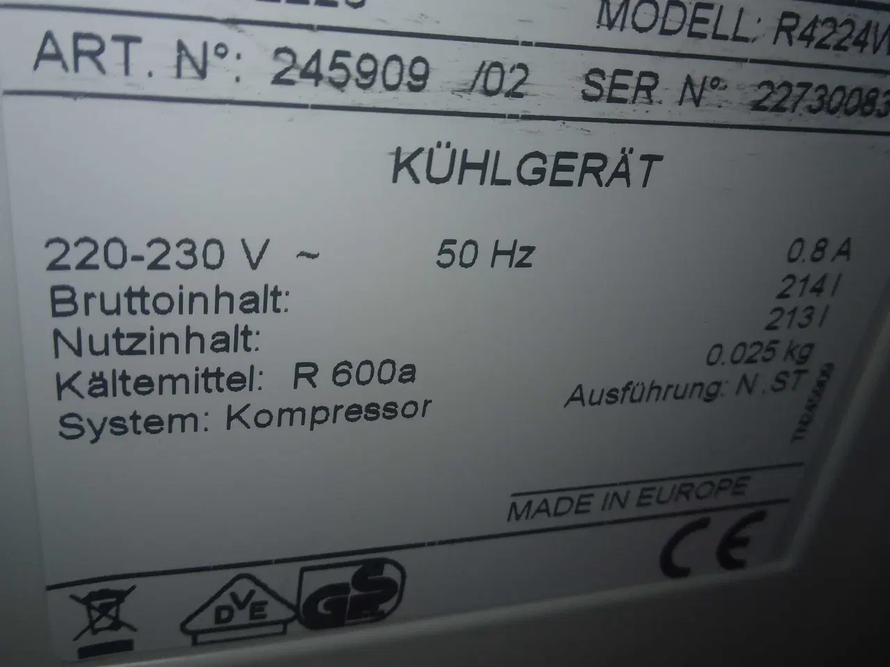 Billede 3 - Køleskab  gorenje 241 l