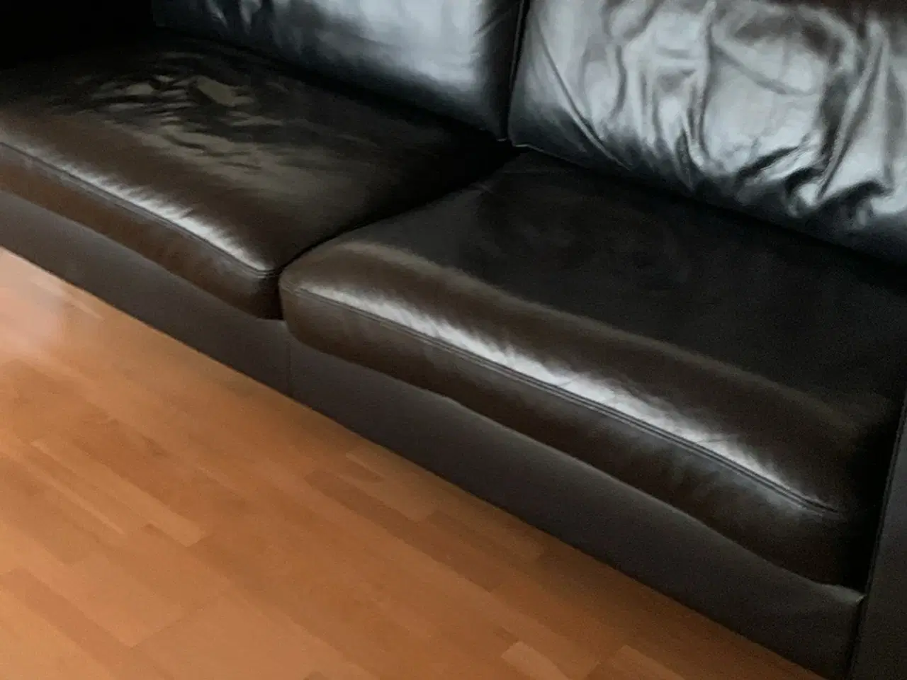 Billede 1 - Hurup læder sofa