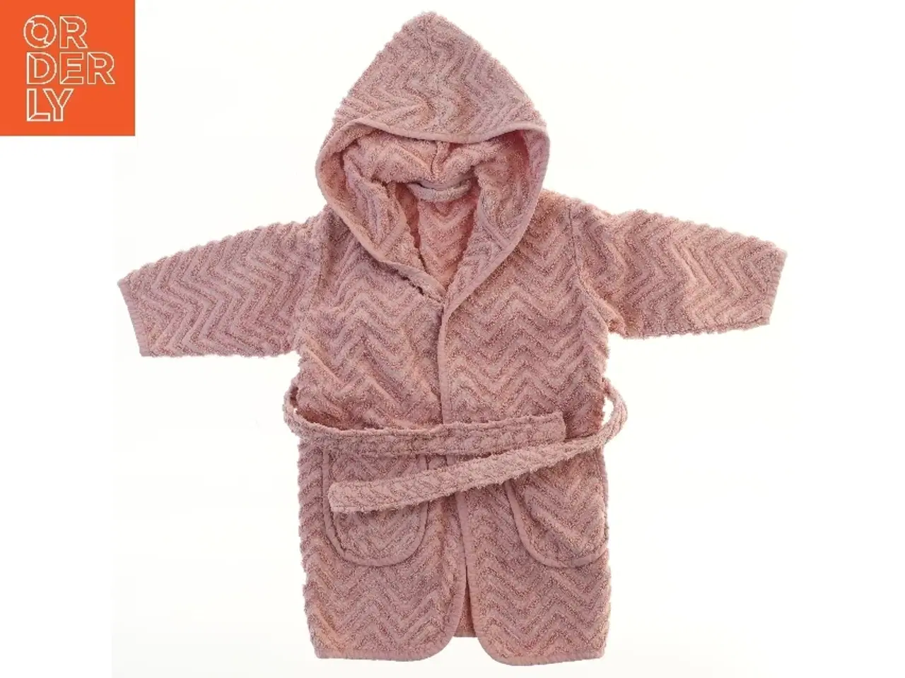 Billede 1 - Lyserød børnebadekåbe med hætte fra Filibabba (str. 92)