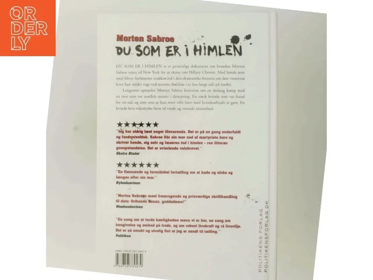 Billede 3 - Du som er i himlen af Morten Sabroe (Bog)