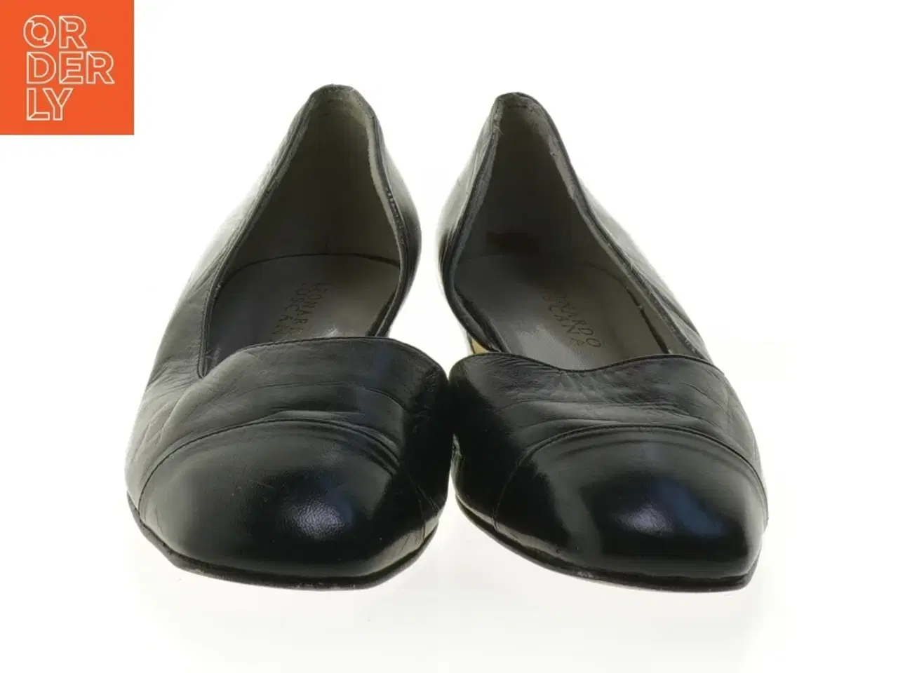 Billede 3 - Sort læderpumps fra Leonardo Toscana (str. 39,5 )