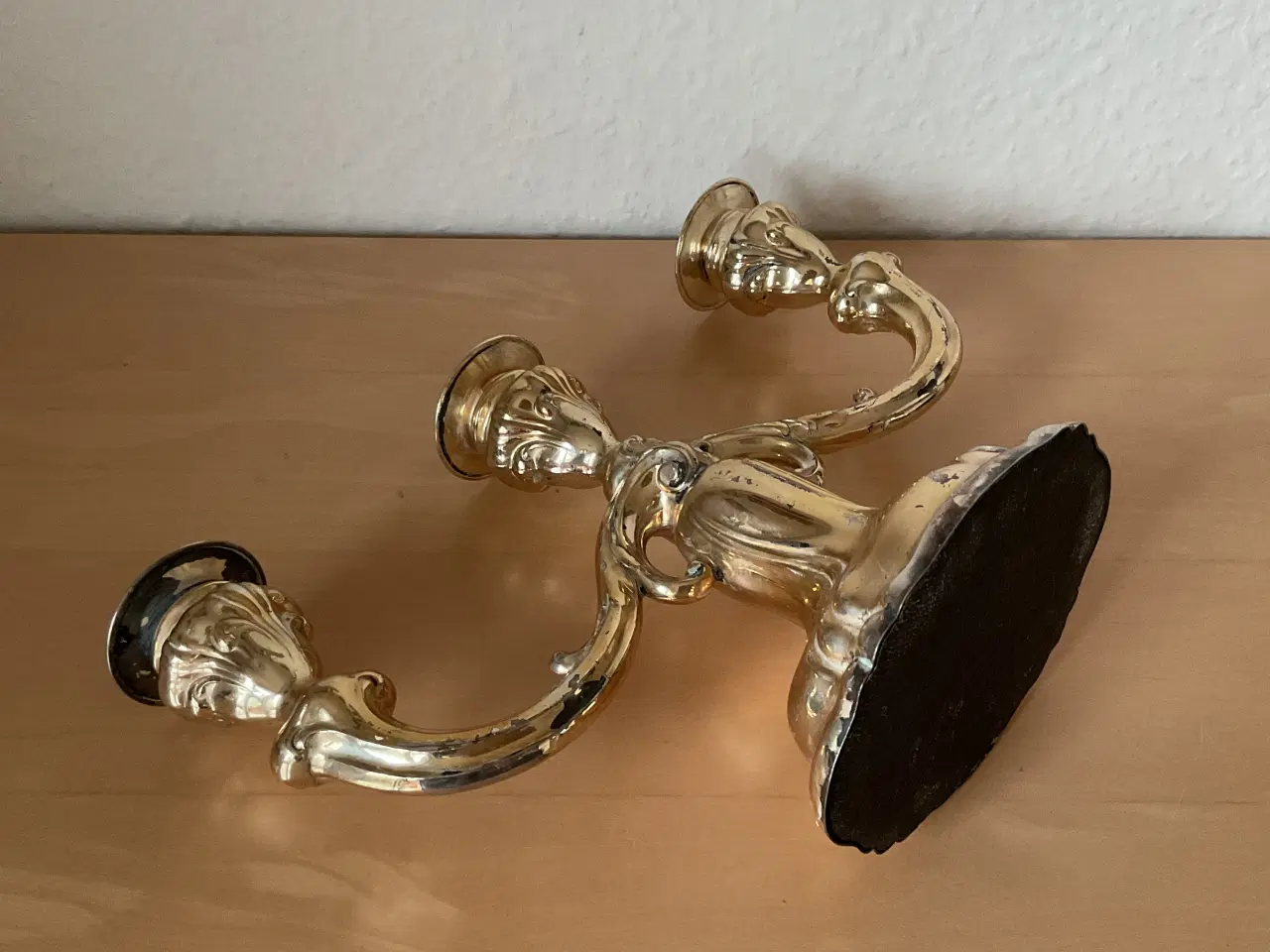 Billede 5 - Pletsølv lysestage 