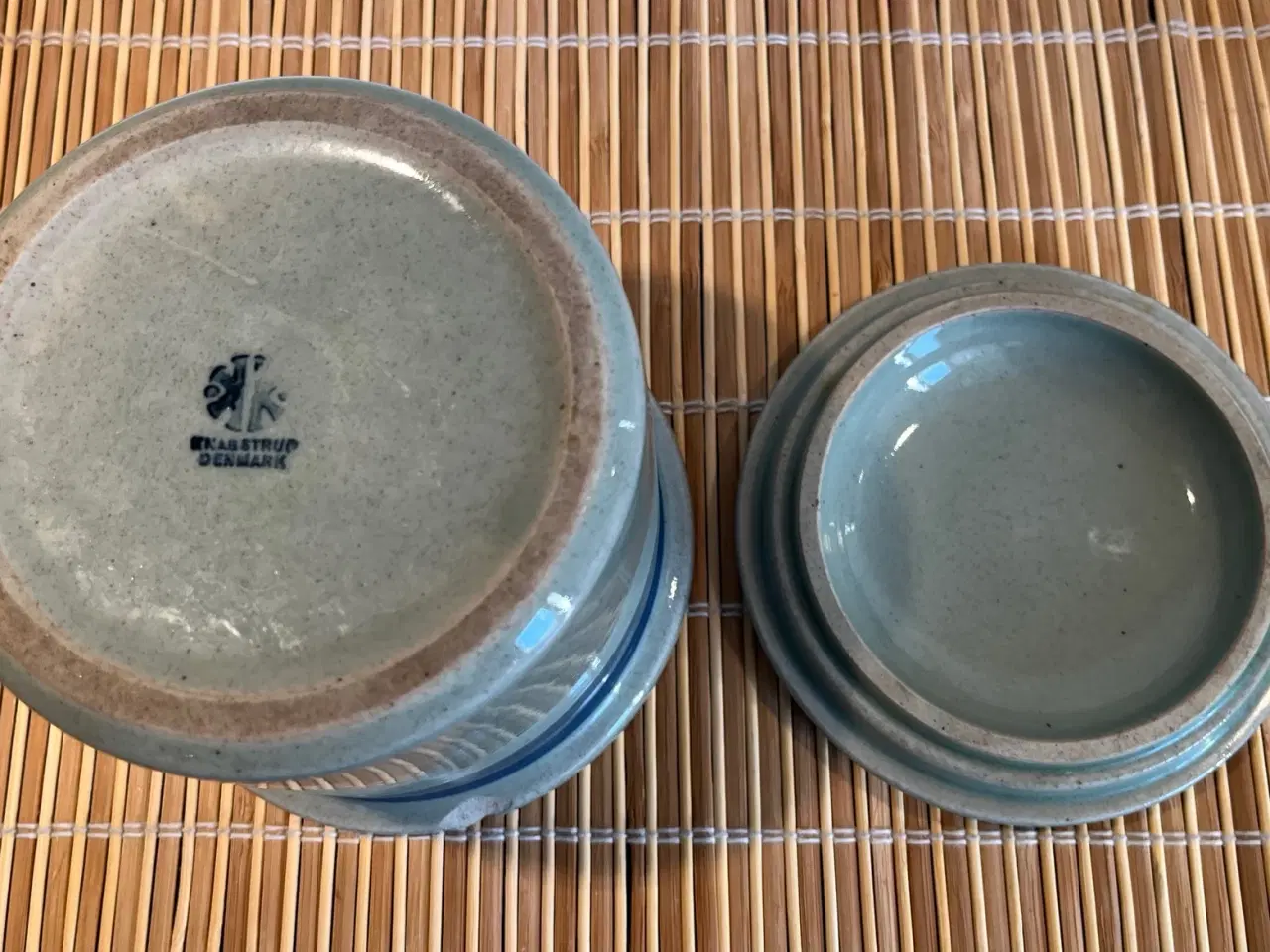 Billede 5 - Knabstrup sukker-/marmeladeskål med låg