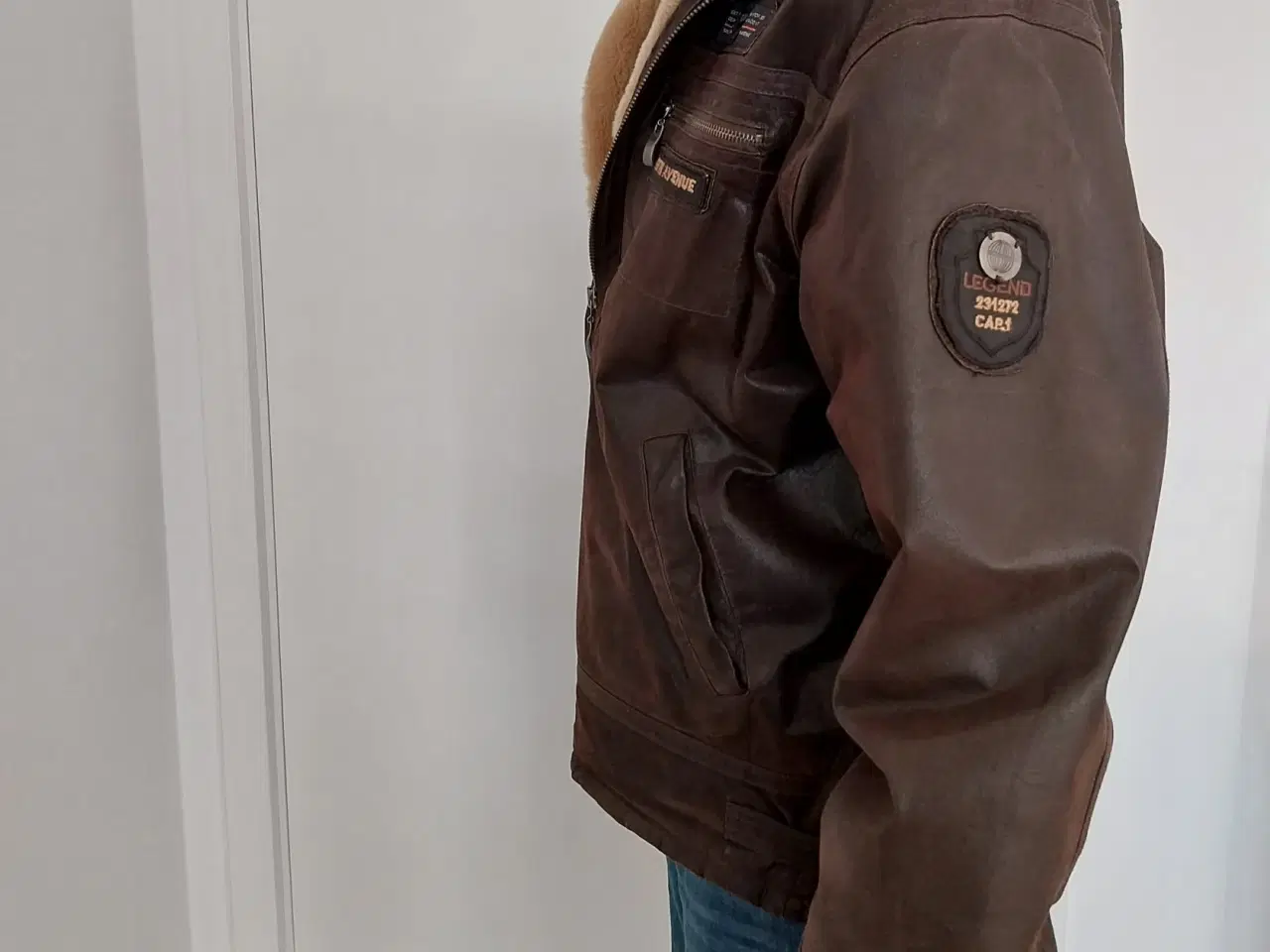 Billede 3 - Pilot jakke 54/XL Klassisk model veteran bil/mc