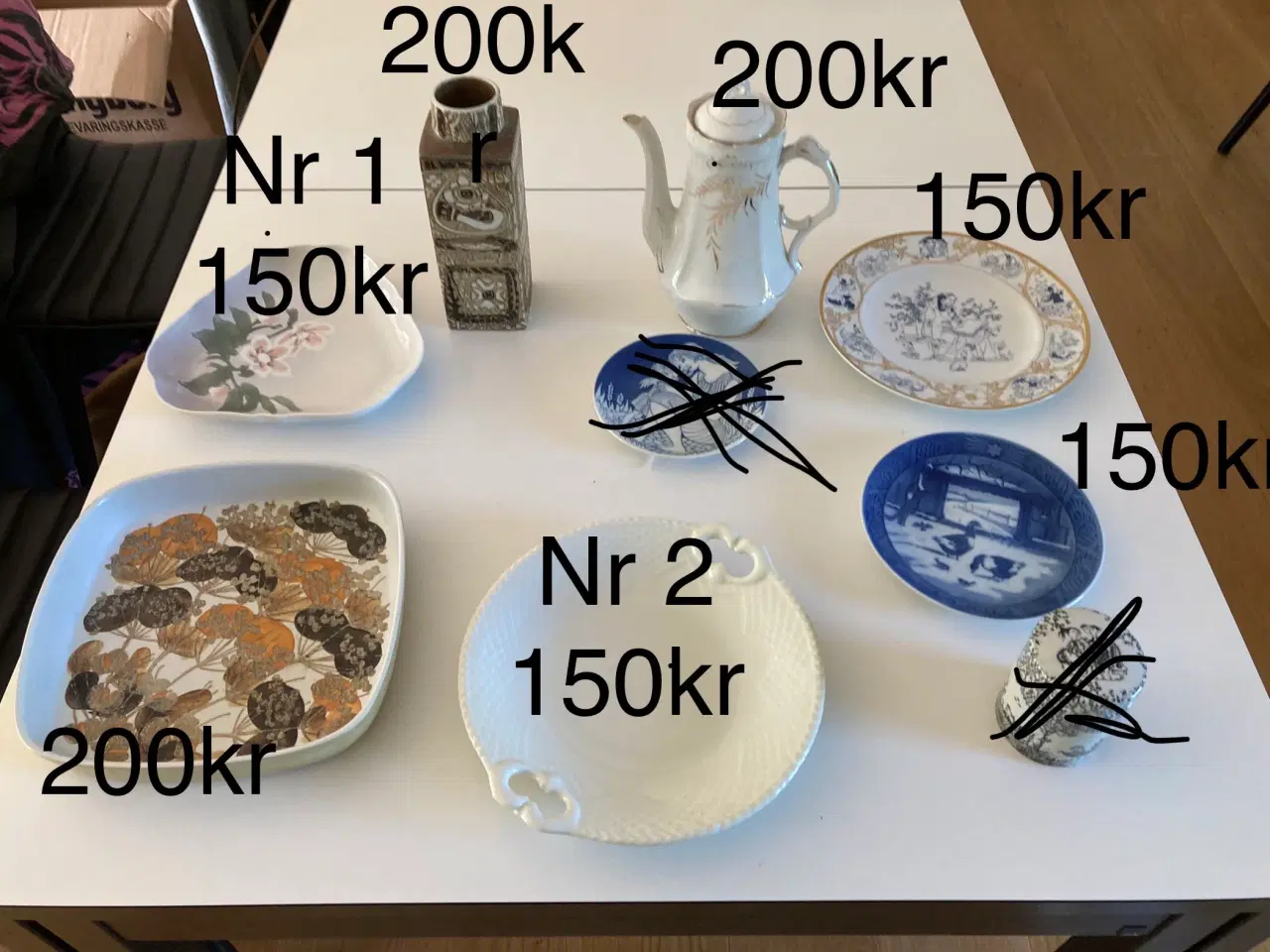 Billede 1 - Fade, vase og kande fra Bing og Grøndal.