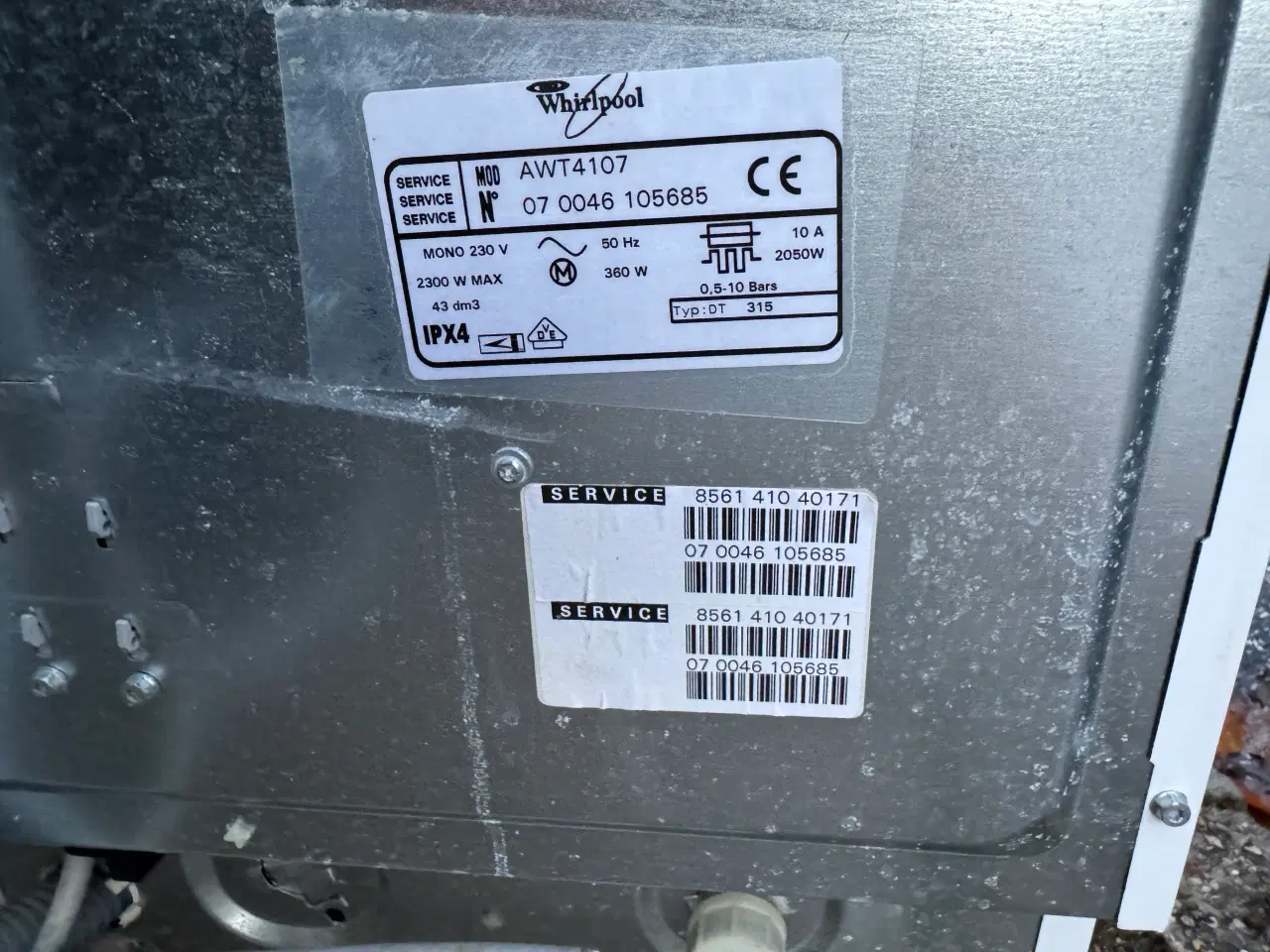 Billede 4 - Whirlpool AWT 4107 topbetjent vaskemaskine