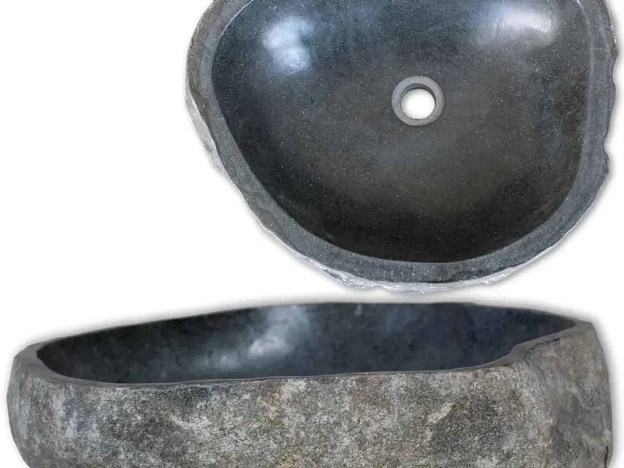 Billede 1 - Håndvask 45-53 cm oval flodsten