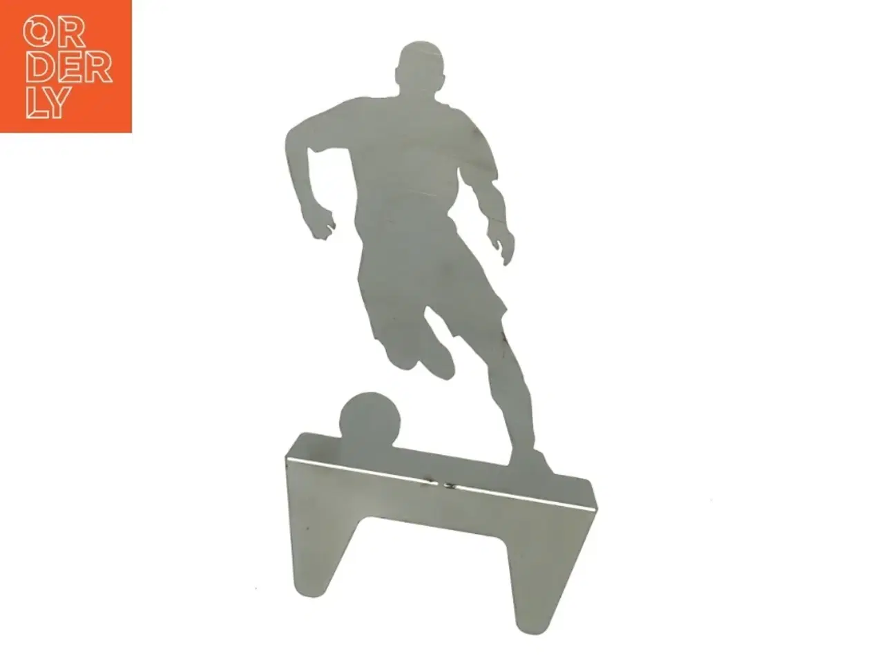 Billede 2 - Metalsilhuet af fodboldspiller (str. 20 cm)