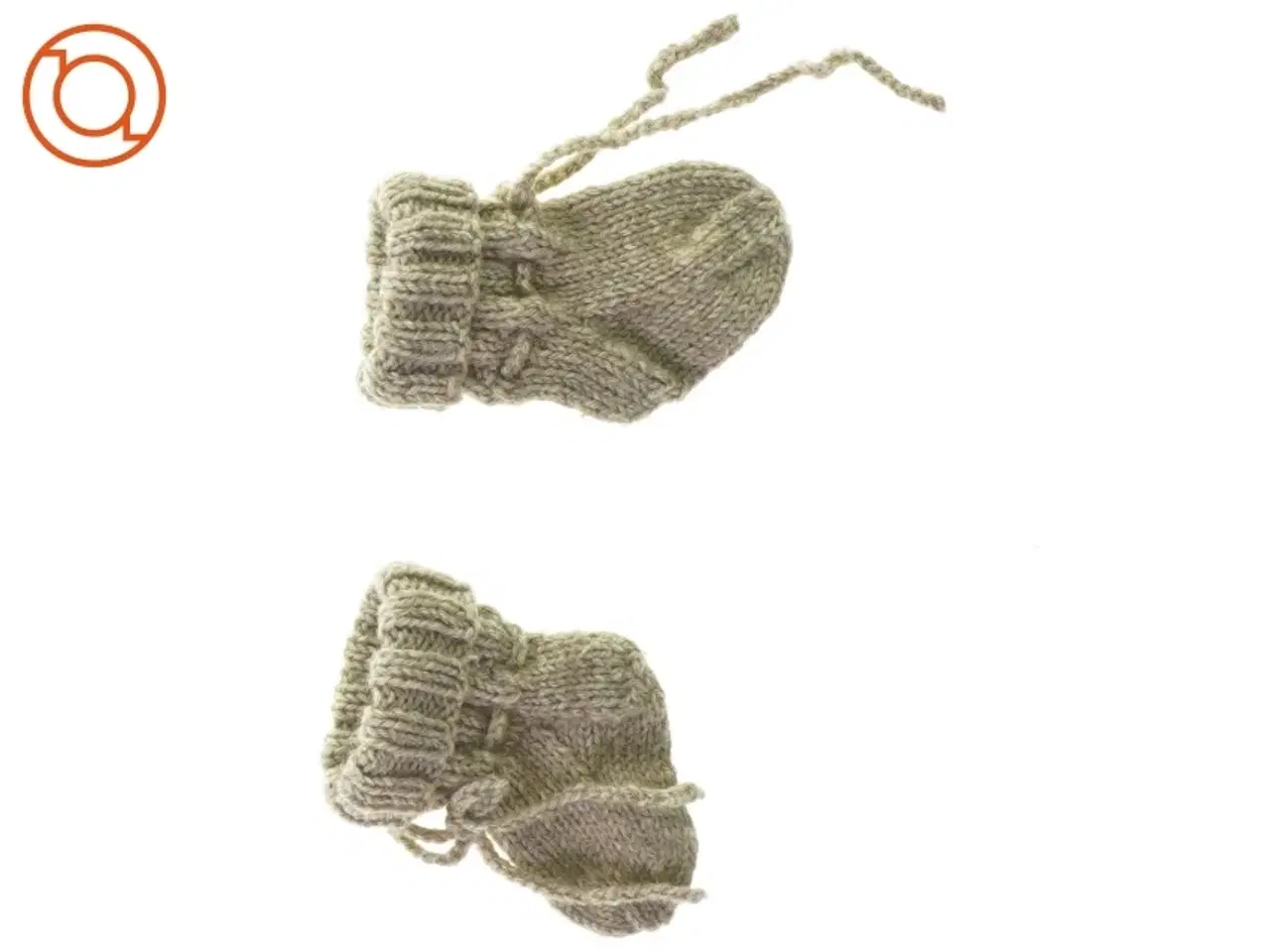 Billede 3 - Hjemmestrikkede uldsokker til baby (str. 10 x 5 cm)