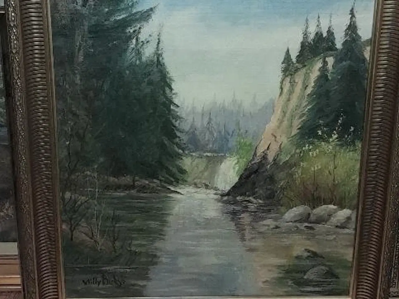 Billede 1 - Malerier 8 stk. med rammer.