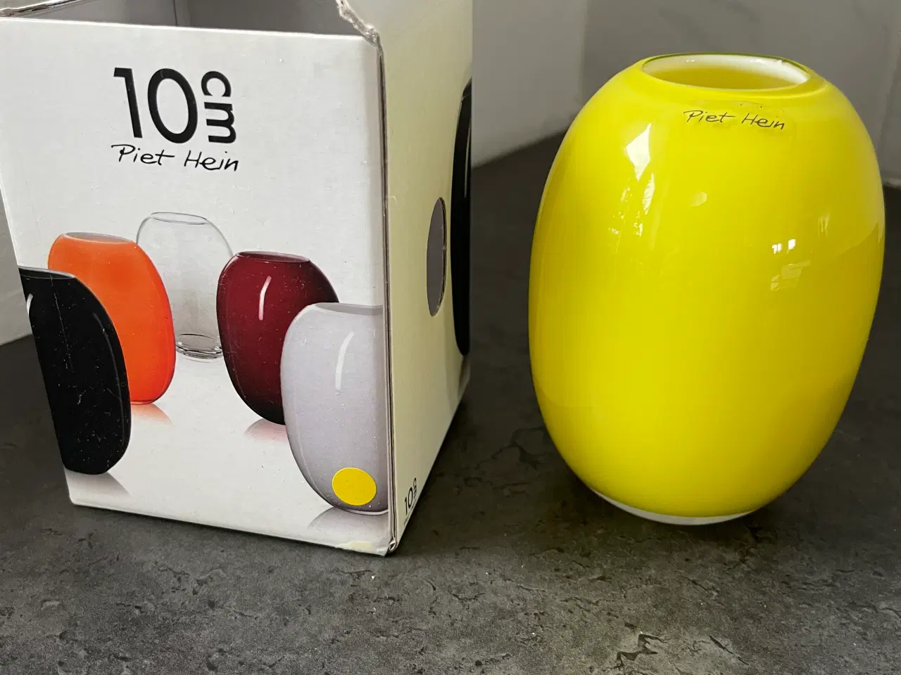 Billede 1 - Piet hein vase gul