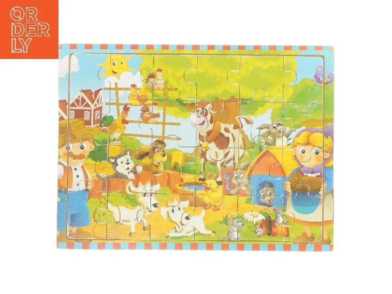 Billede 1 - Børnepuslespil med dyremotiver (str. 30x22,5 cm)