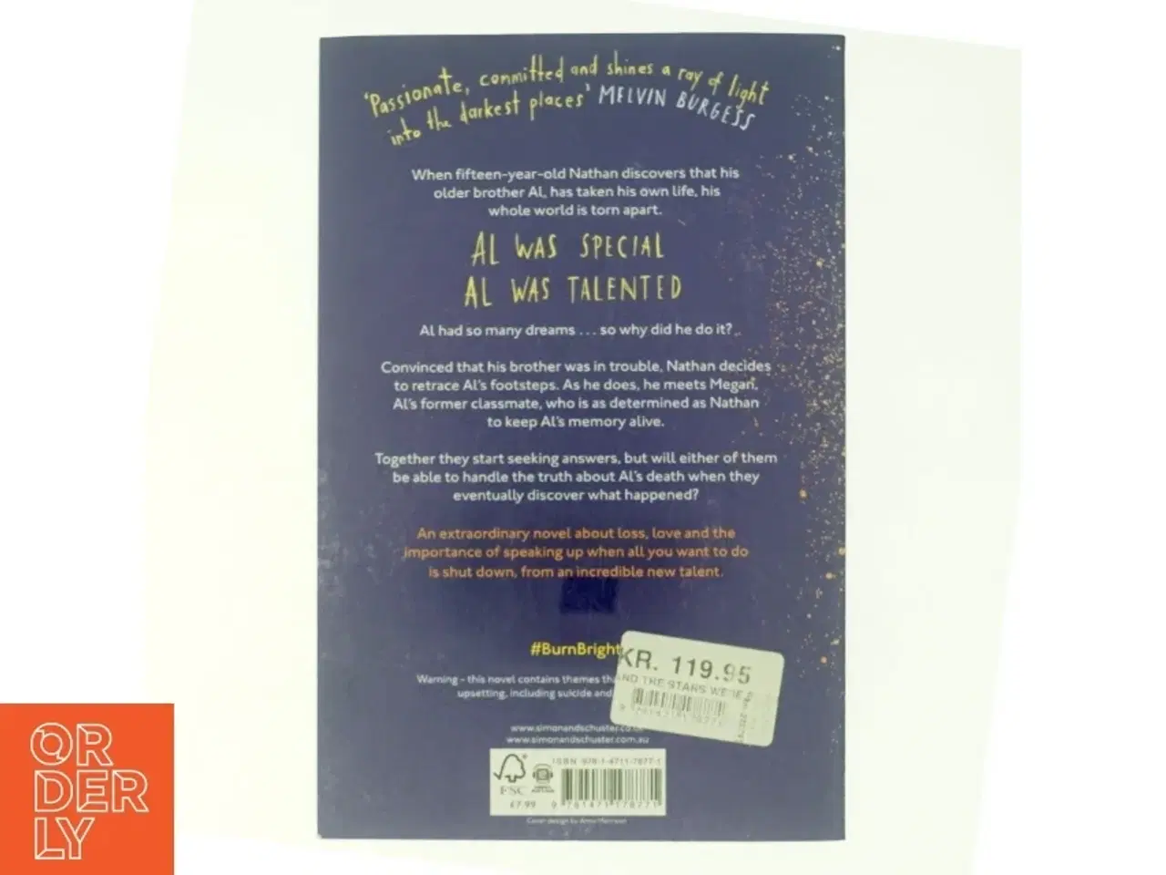 Billede 3 - And the Stars Were Burning Brightly af Danielle Jawando (Bog)