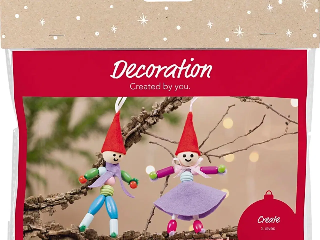 Billede 1 - Mini DIY Kit Dekoration, Nisser, ass. farver, 1 pk.