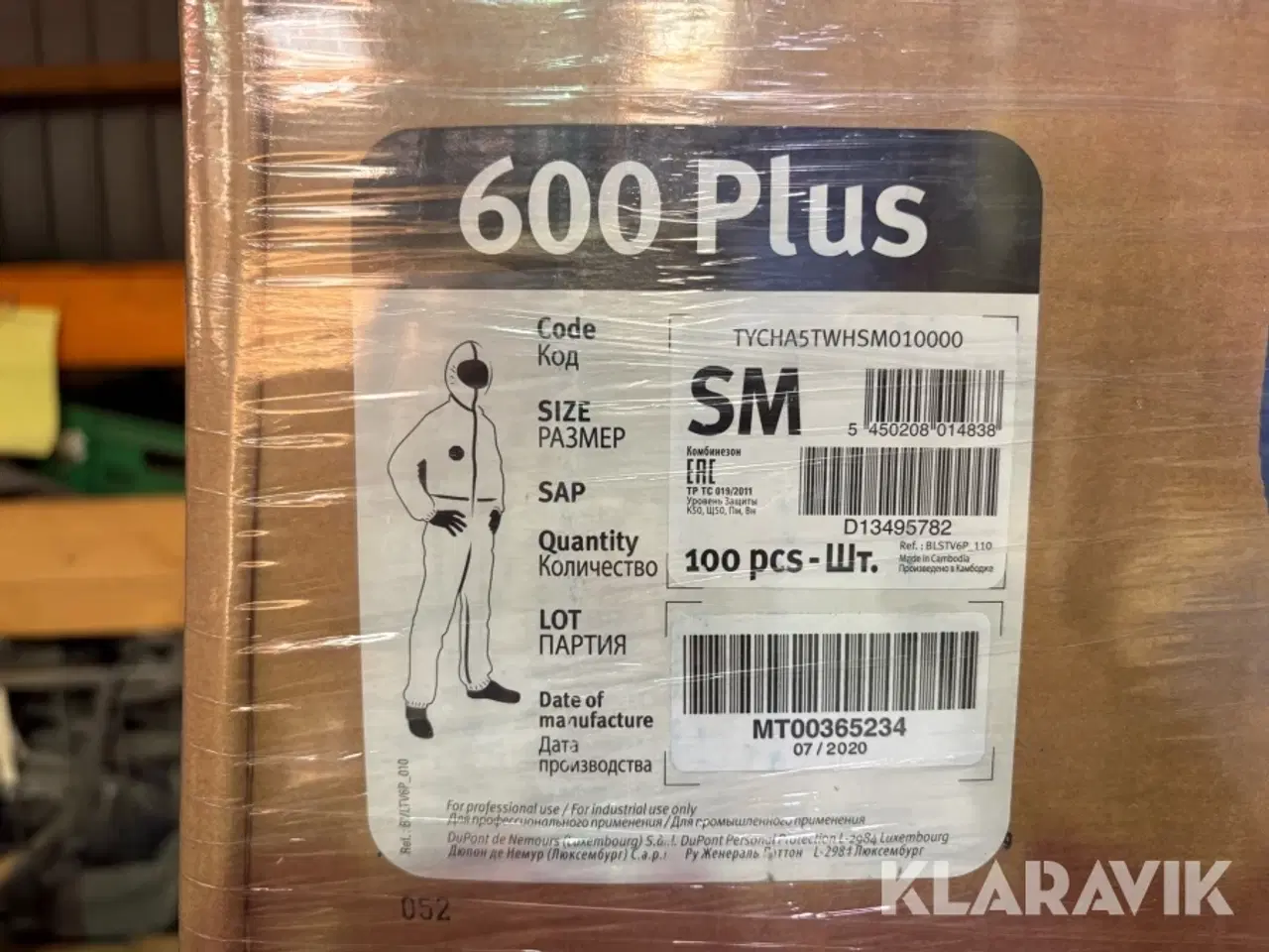 Billede 3 - Engangsheldragter Dupont Tyvek 600 plus, 200 styk