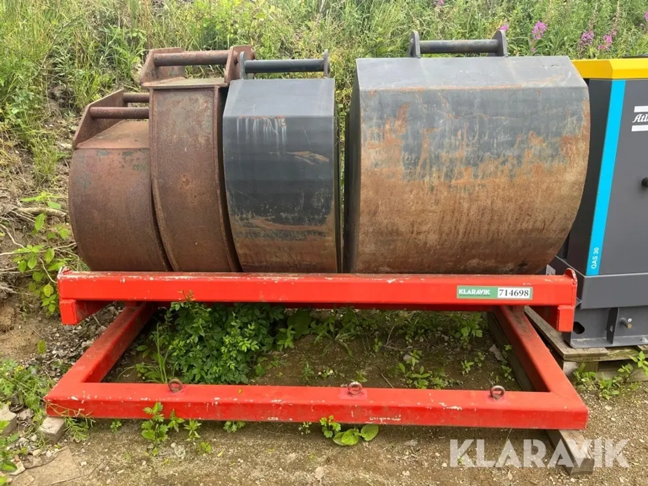 Billede 7 - Skovlsæt med stativ Vejrum's Hydrema