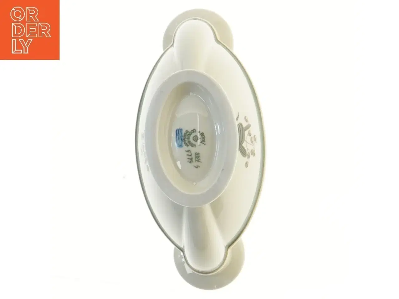 Billede 3 - Porcelænslysestage med blomsterdesign fra Royal Copenhagen (str. 20 cm)