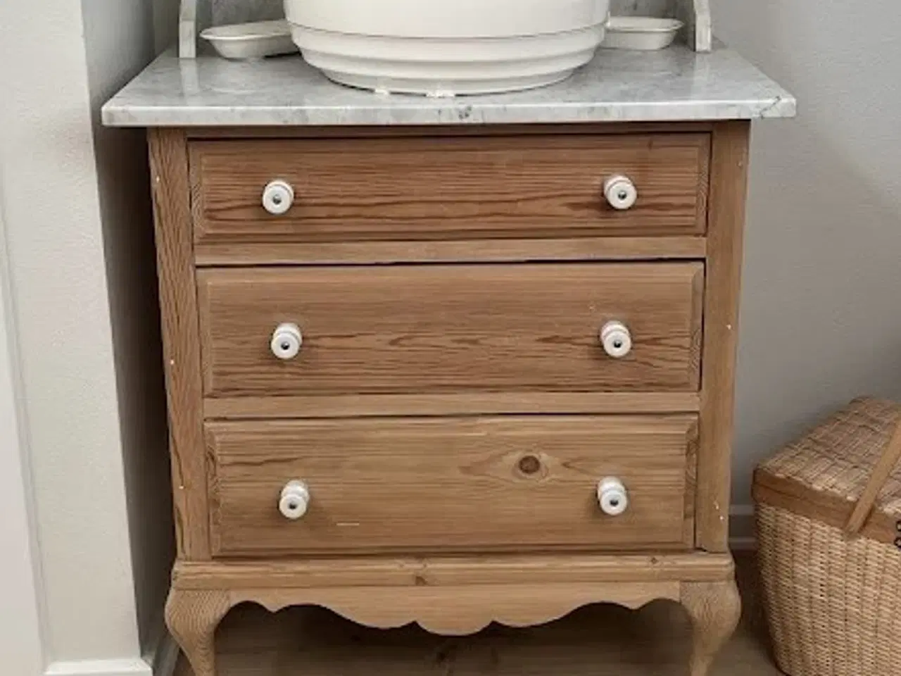 Billede 4 - Servante m. Marmor plade fra 30erne