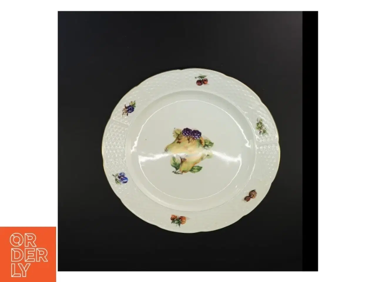 Billede 2 - Dekorativ porcelænstallerken (str. 31 cm)