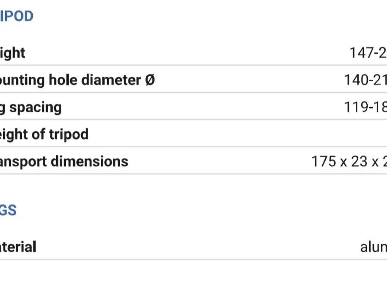 Billede 9 - Tripod (treben)