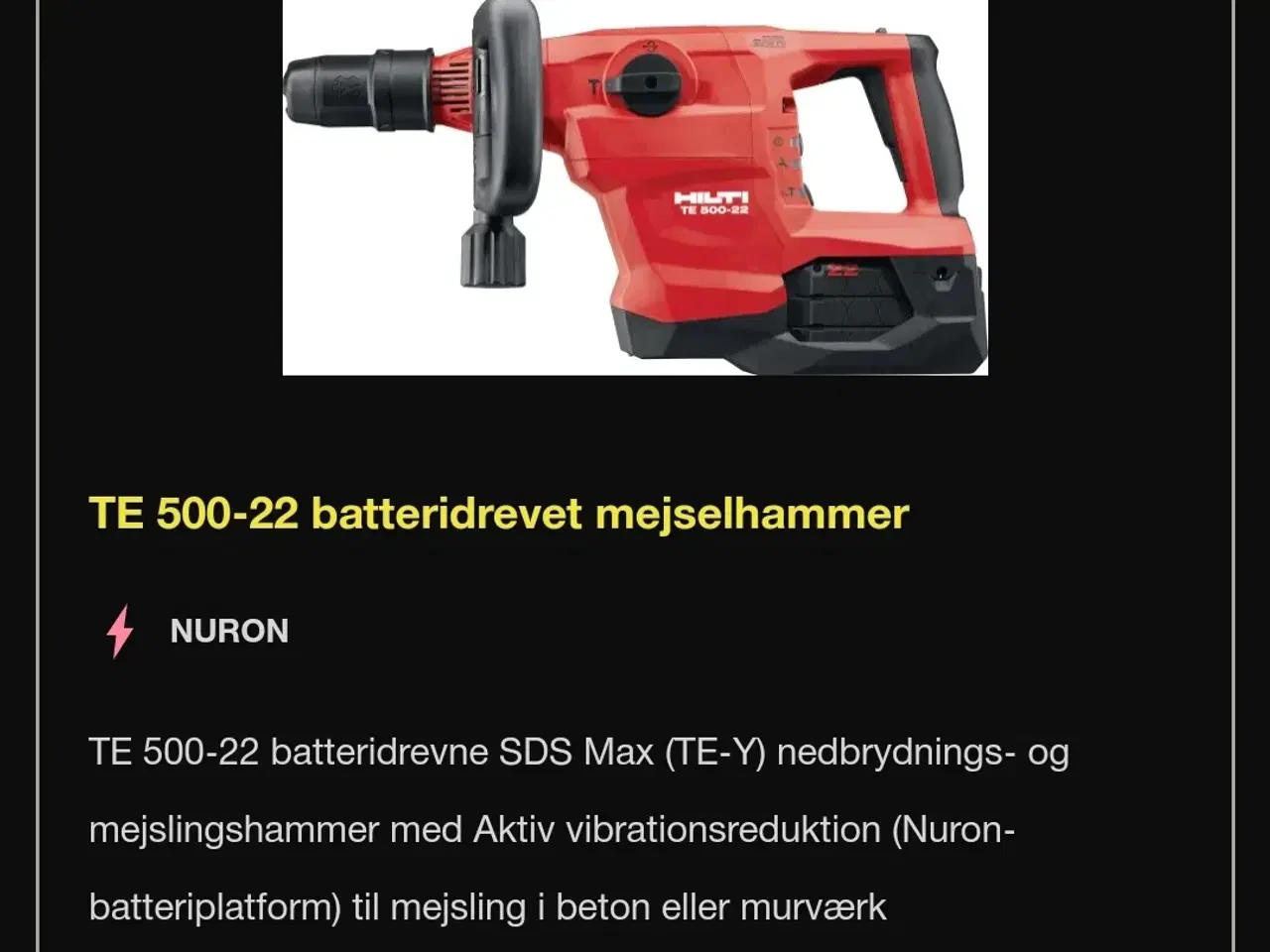 Billede 1 - Borehammer fra HILTI