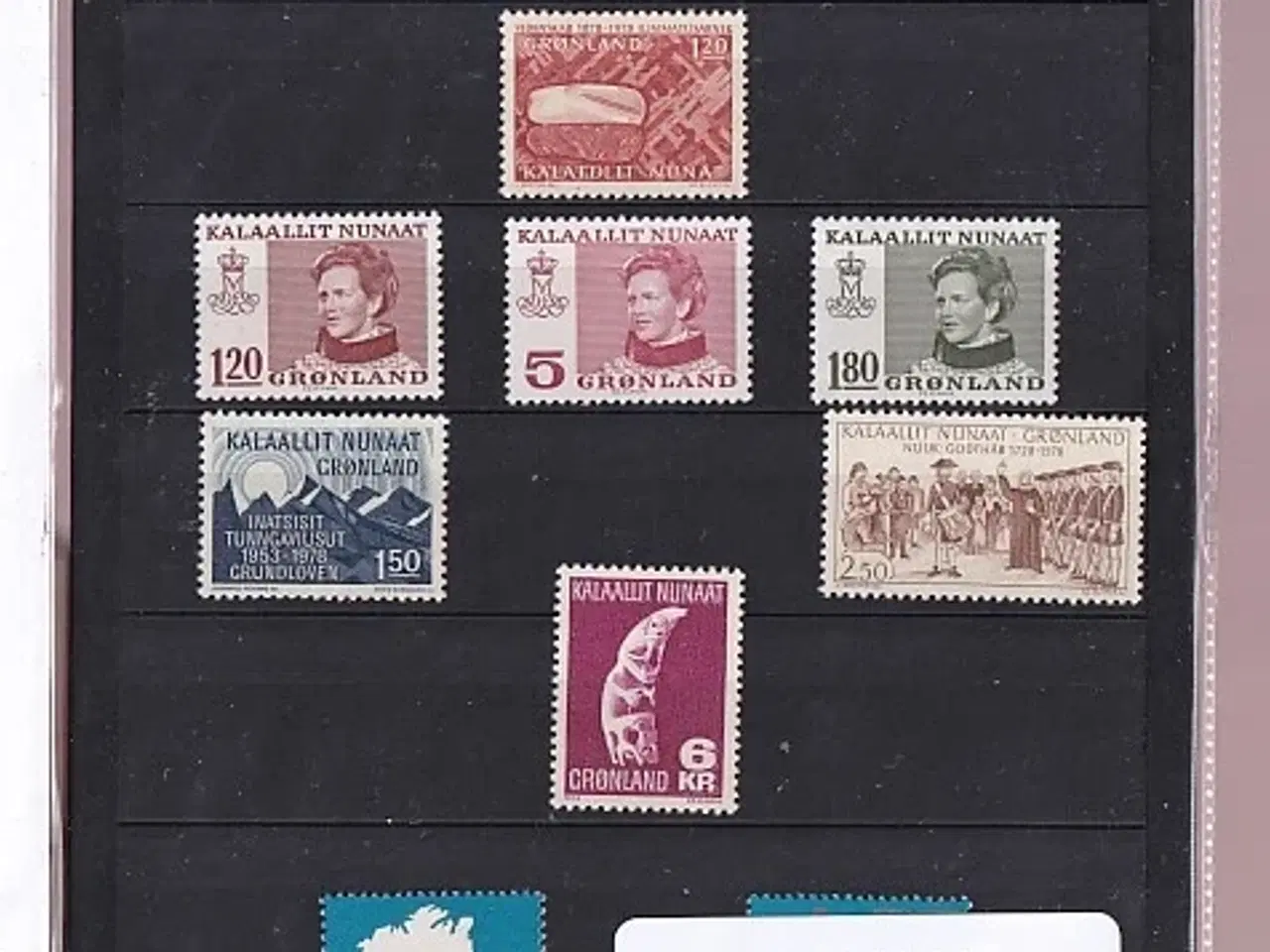 Billede 1 - Grønland - 1978 Frimærker Komplet - Postfrisk