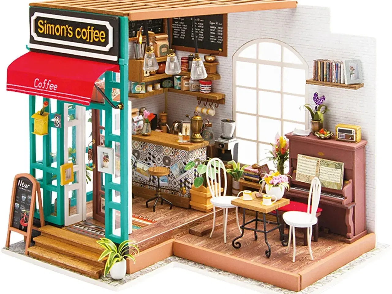 Billede 1 - Miniaturerum Kaffebar - Indret dit drømmerum