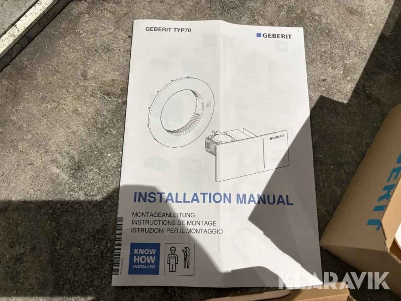 Billede 4 - Trykknap til toiletskyl Geberit hvid og sort glas 30 styk