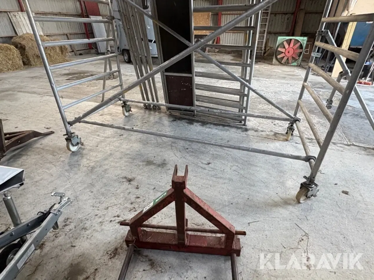 Billede 5 - Jumbo Stillads 3 sektioner med ruller