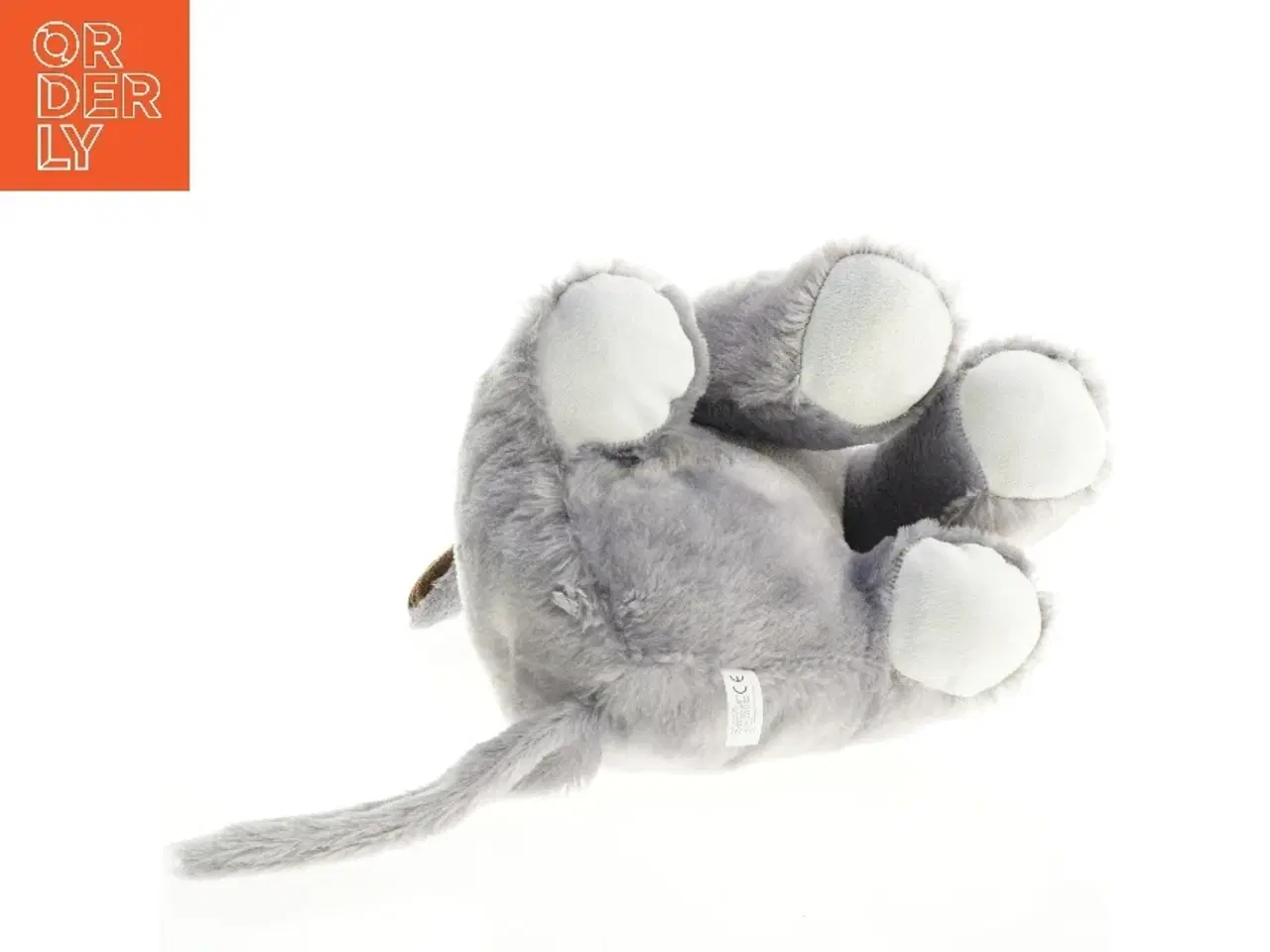 Billede 3 - Blågrå plys elefant