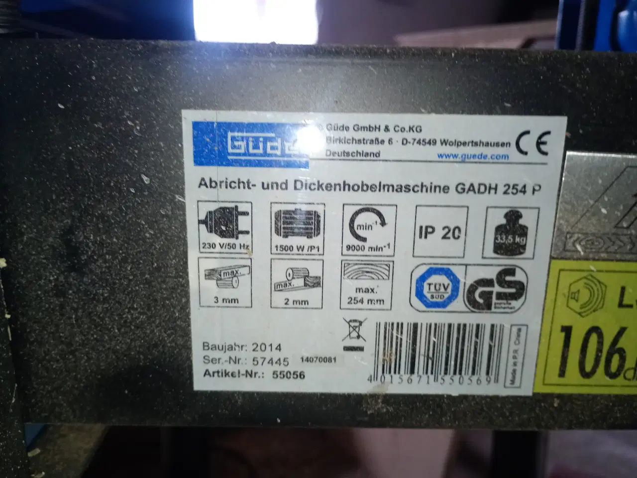 Billede 4 - Fin lille afratter høvl med tykkelse høvl også vir