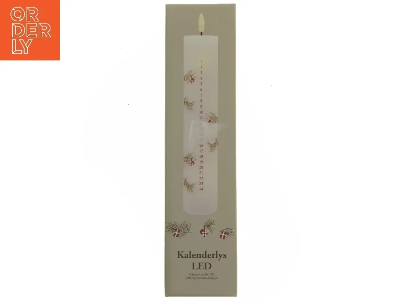 Billede 1 - LED kalenderlys fra Det Gamle Apotek (str. 24,5, ø 5 cm)